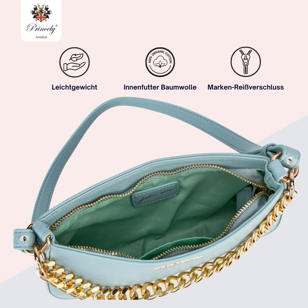 Schultertasche "Jackie Alice" aqua