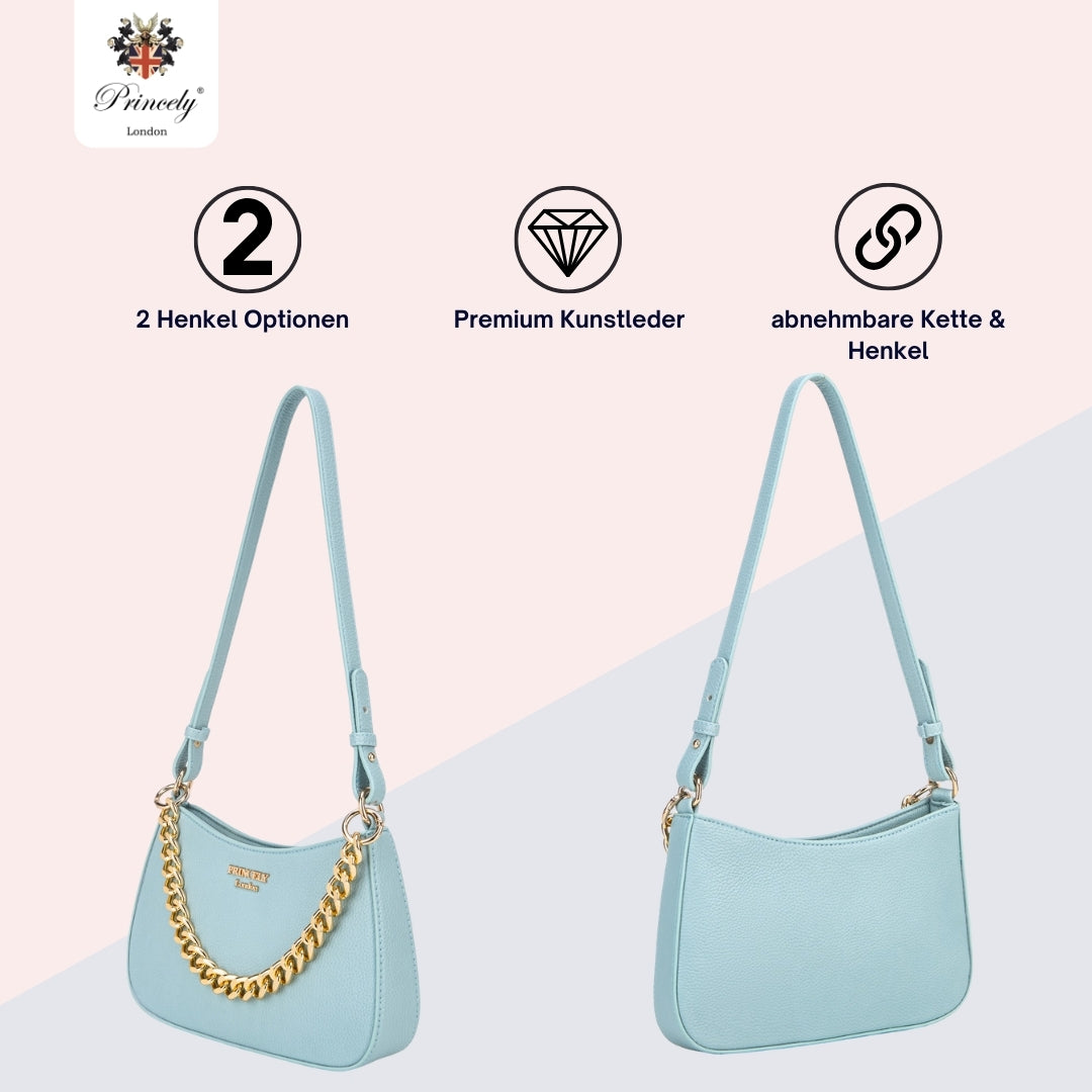 Schultertasche "Jackie Alice" aqua