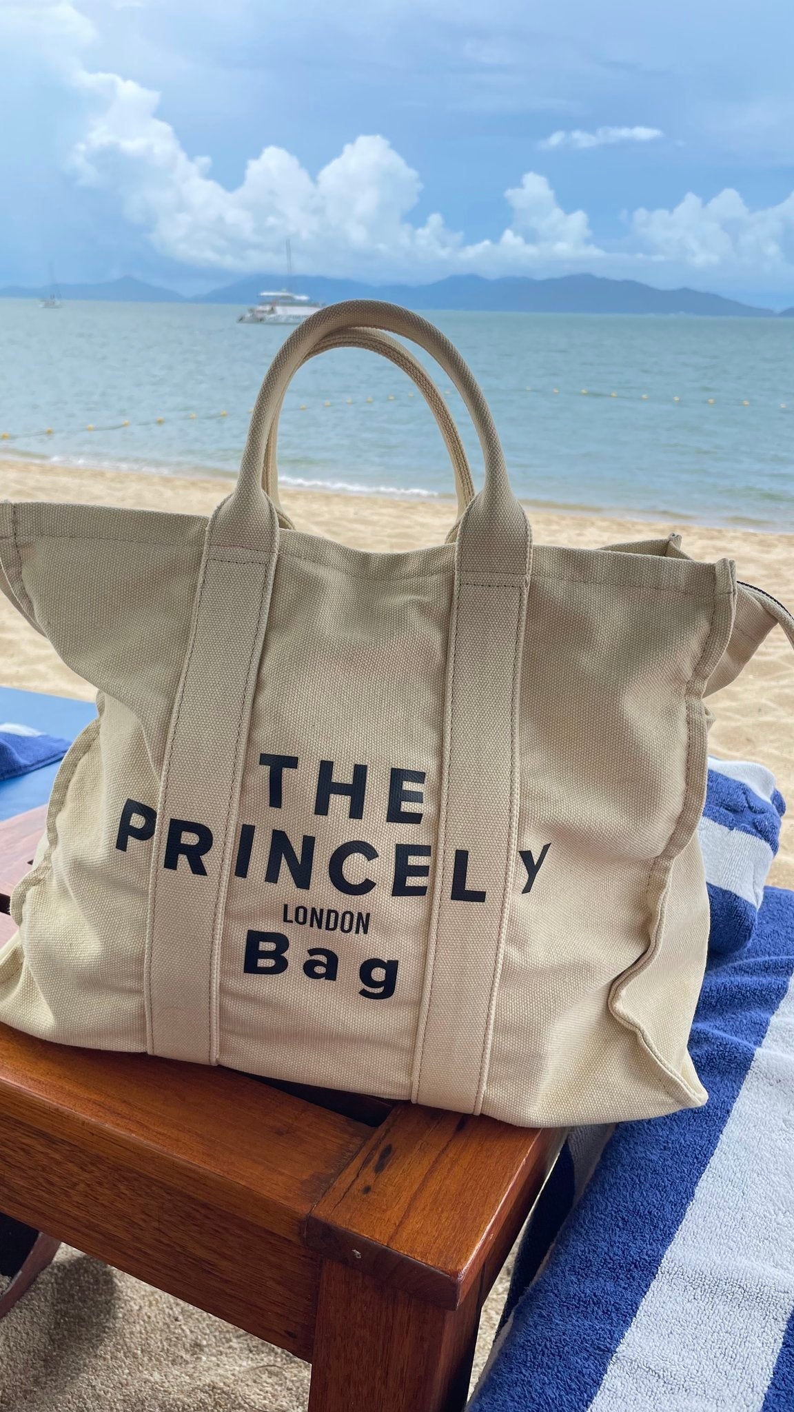 Tragetasche "The Princely London Bag" large (L) sand
