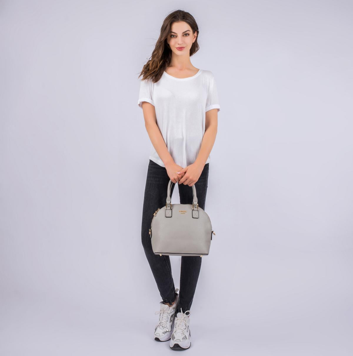Handtasche "Roxy" Kreidegrau