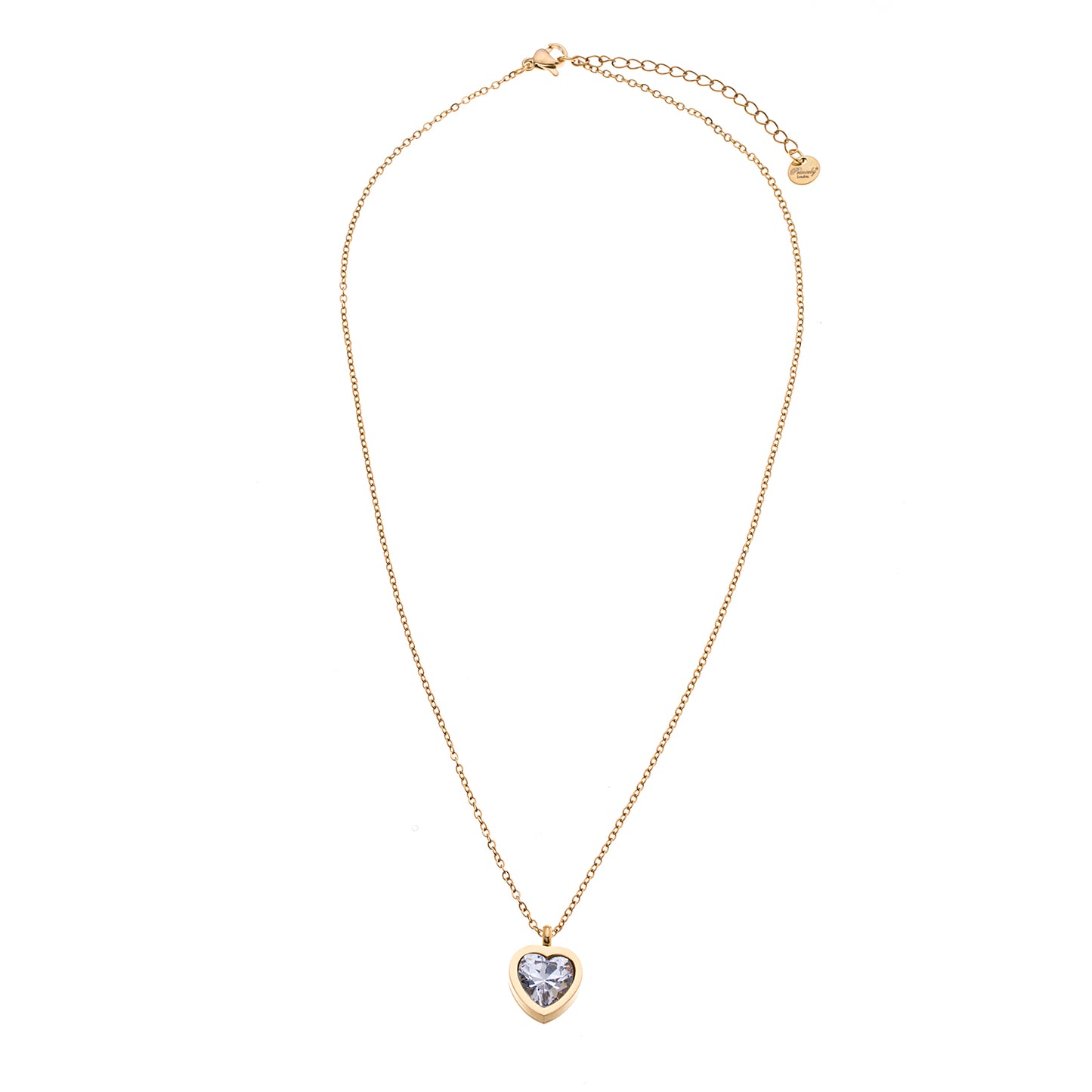 Halskette CRYSTAL HEART gold