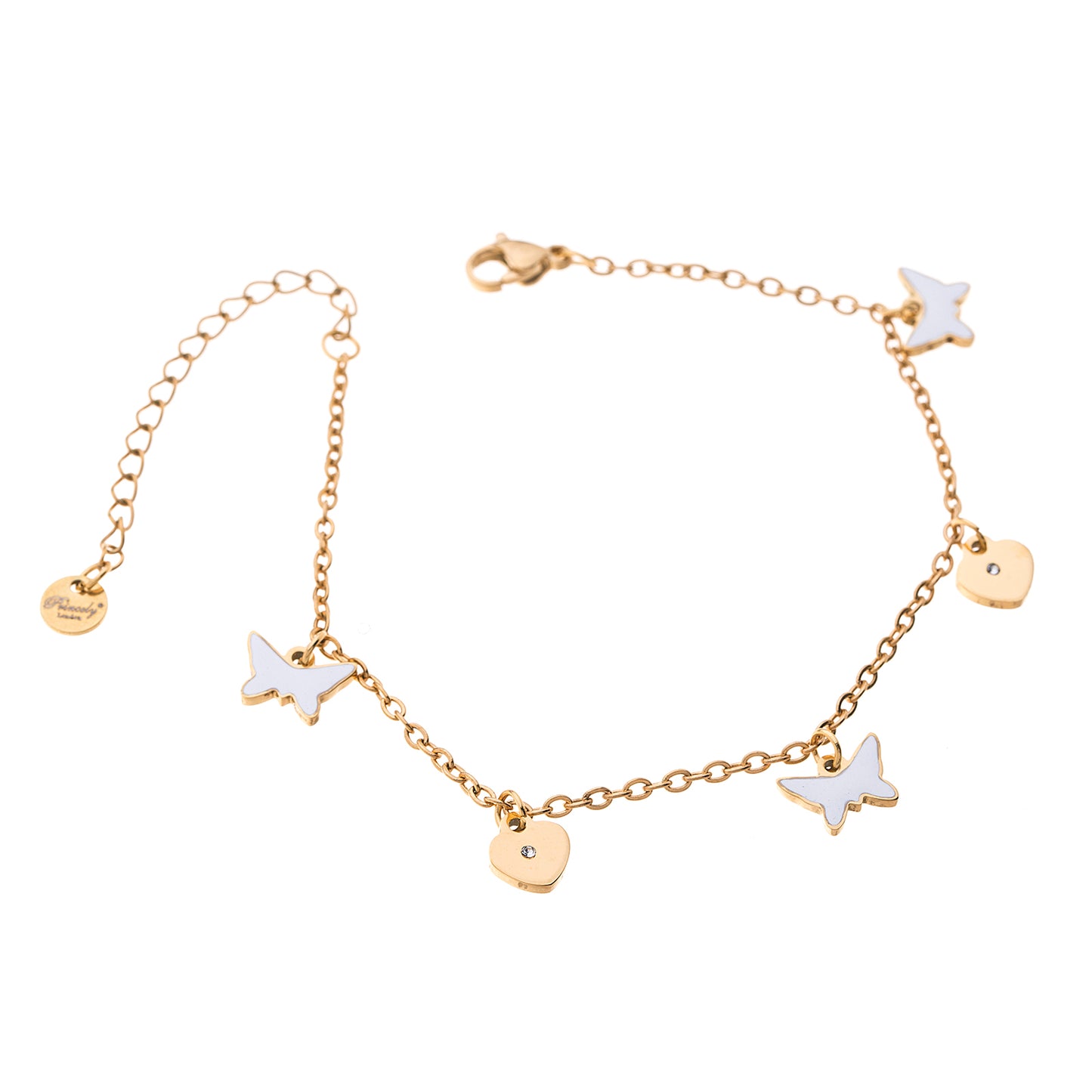 Armband BUTTERFLY-HEART gold