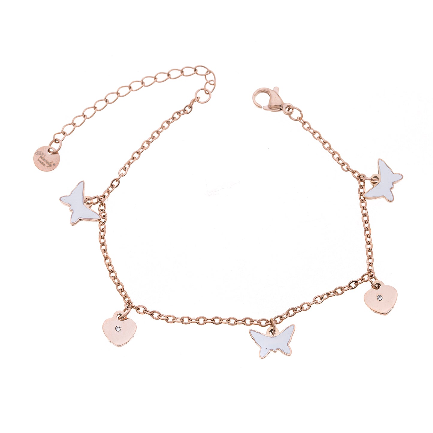 Armband BUTTERFLY-HEART roségold