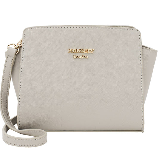 Schultertasche "Katy Small" Kreidegrau