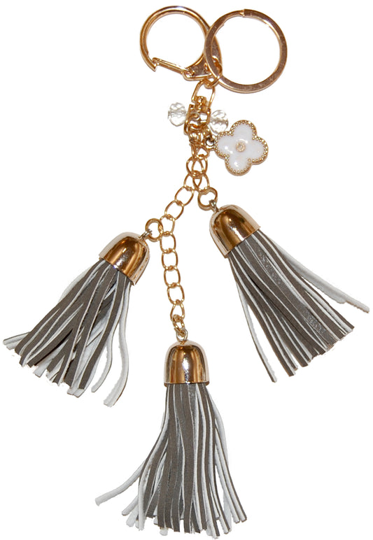 Taschenschmuck - "Joy" Grau