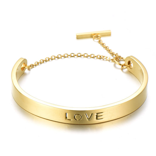 Armreif LOVE gold