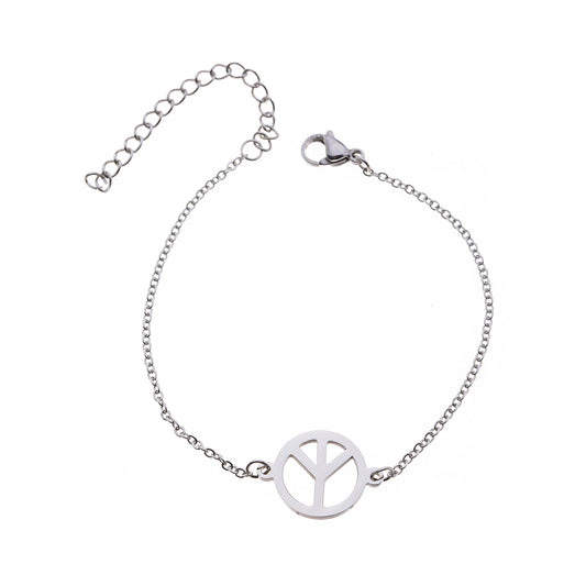 Armband PEACE silber