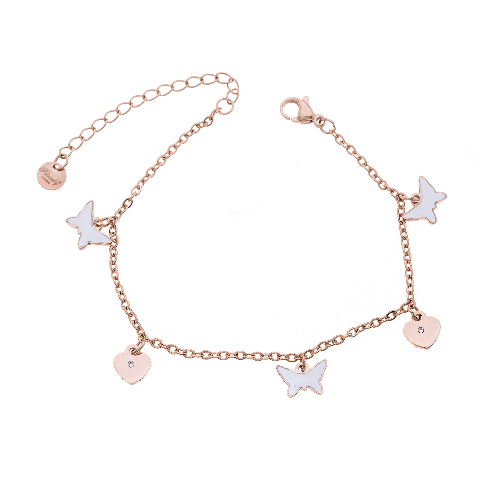 Armband BUTTERFLY-HEART roségold